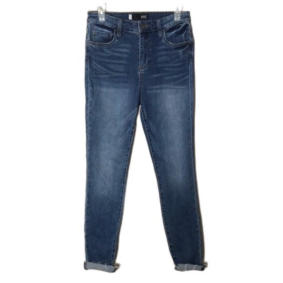 Kut from the kloth skinny denim jeans with fold up ankle size 2 - Picture 1 of 12